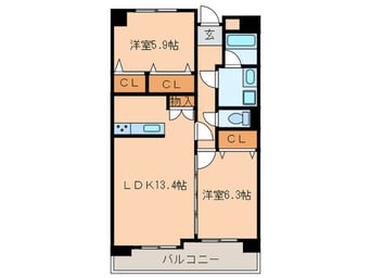 間取図 グレースコート豊山