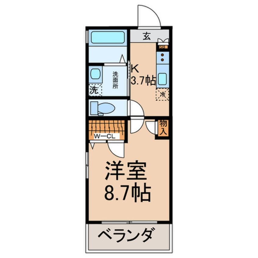 間取図 カーサ田代Ⅱ