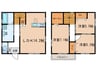 リースホーム大塩町　C棟 3LDKの間取り