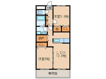 間取図 エスポアシャトレ－ンコジマ