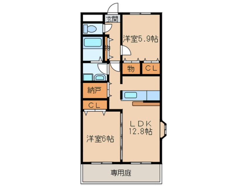 間取図 エスポアシャトレ－ンコジマ