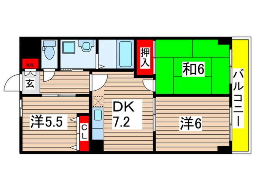 間取図 ガウディ小松