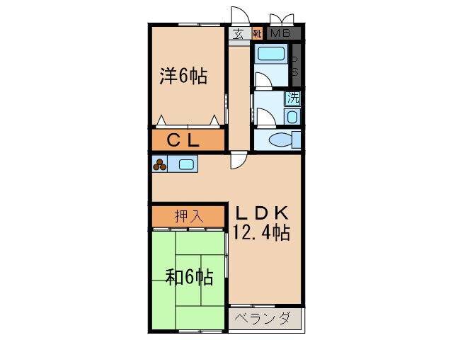 間取り図 ベルハイツ清水