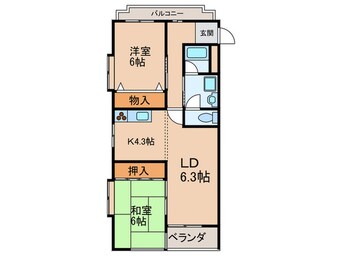 間取図 ベルハイツ清水