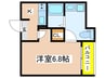 メイクスR道徳公園Ⅱ 1Kの間取り