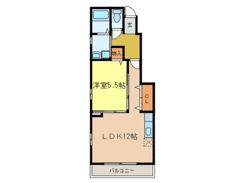 間取図 グランドカ－サ枇杷島