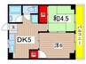 タマキビル 2DKの間取り