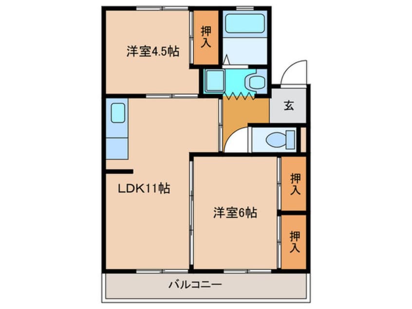 間取図 バロン幸定野