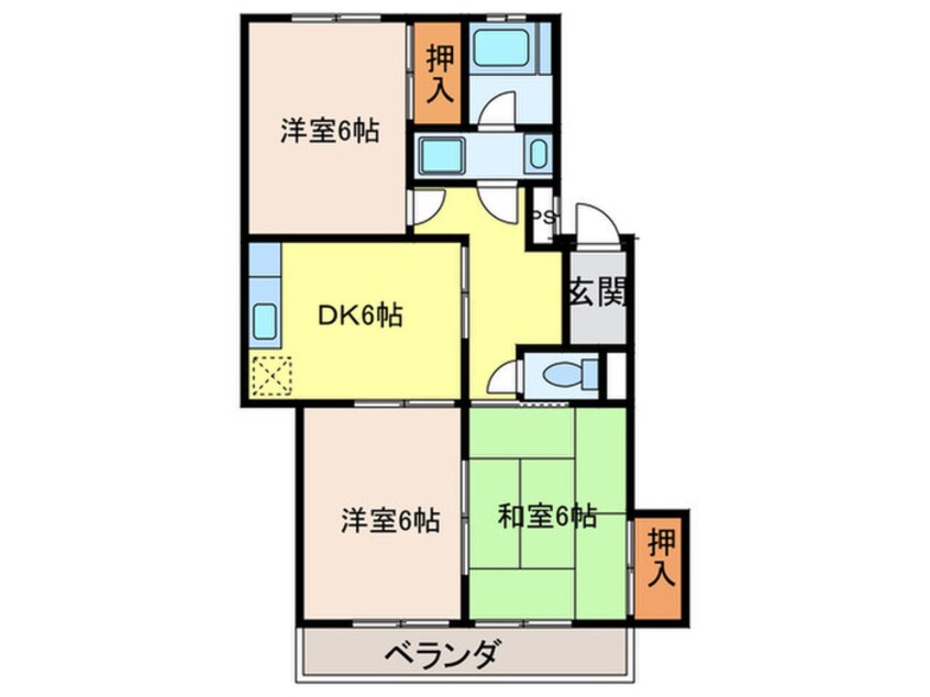 間取図 サンライト東刈谷