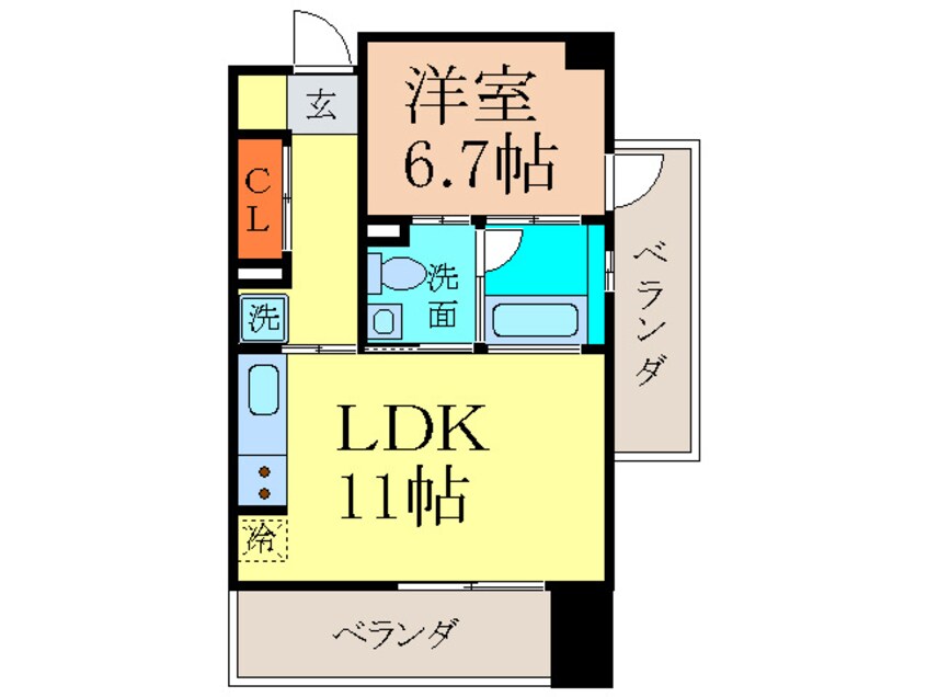 間取図 白川公園パークマンション