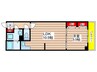 ヒルズ池場 1LDKの間取り