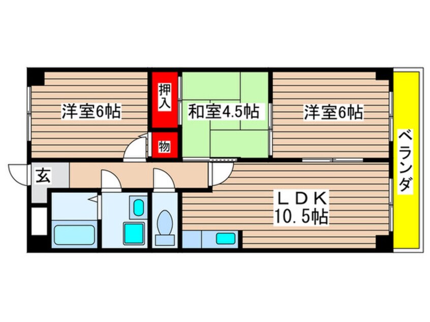 間取図 ヒルズ池場