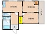 伊東マンション 2DKの間取り