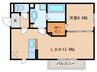 ボンマルシェ 1LDKの間取り