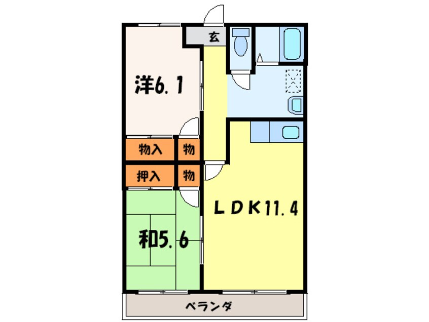 間取図 ジュネスひだか