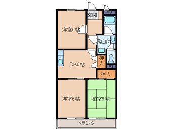 間取図 ベルニシキＳ棟