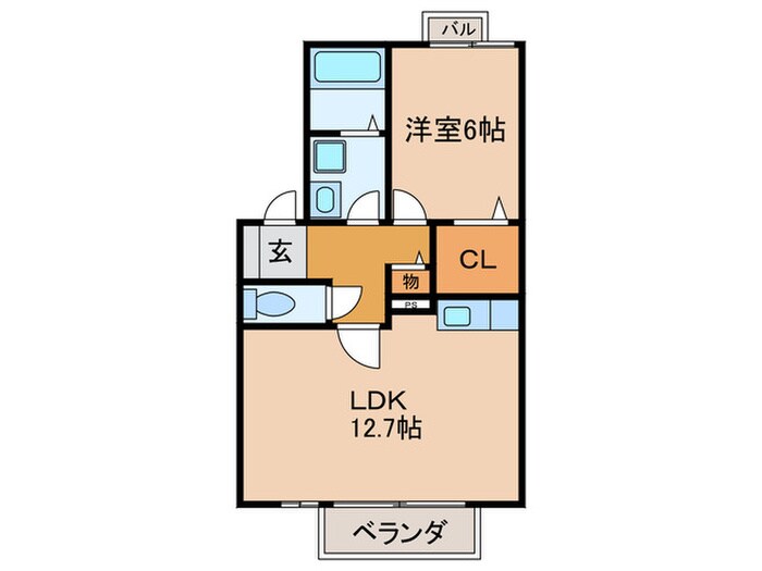 間取り図 セジュ－ル藤塚