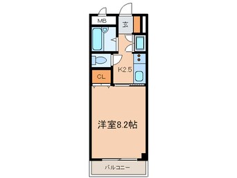 間取図 メ－プルタウン扶桑