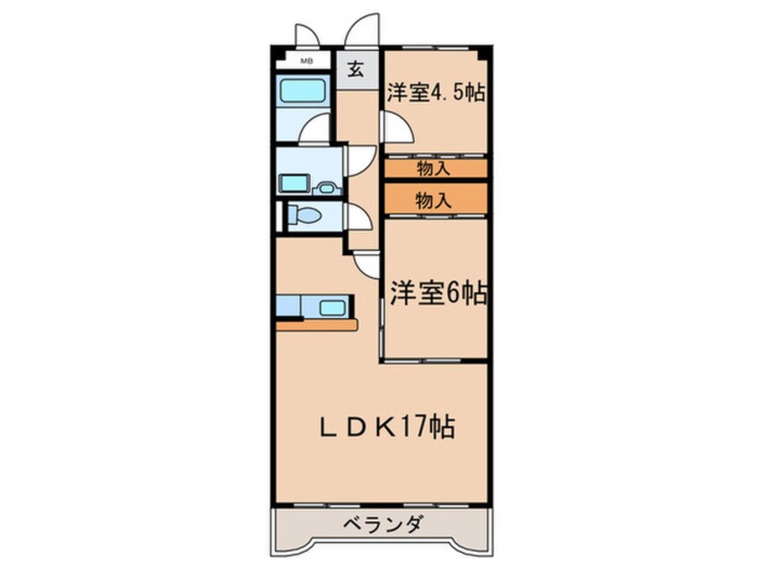 間取図 ベルハイツ司