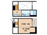 フェリス荒子 1Kの間取り