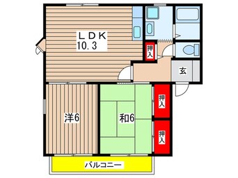 間取図 トルースヒルズＩＴＭ　Ｇ棟