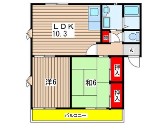 間取図 トルースヒルズＩＴＭ　Ｇ棟