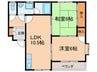 カ－サ葵 2LDKの間取り