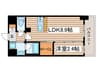 ﾊｰﾓﾆｰﾚｼﾞﾃﾞﾝｽ名古屋ＥＡＳＴ 1LDKの間取り