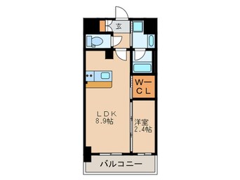 間取図 ﾊｰﾓﾆｰﾚｼﾞﾃﾞﾝｽ名古屋ＥＡＳＴ