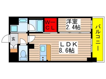 間取図 ﾊｰﾓﾆｰﾚｼﾞﾃﾞﾝｽ名古屋ＥＡＳＴ