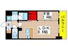 ﾊｰﾓﾆｰﾚｼﾞﾃﾞﾝｽ名古屋ＥＡＳＴ 1LDKの間取り