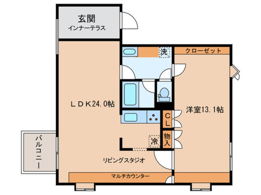 間取図 TASHIRO71