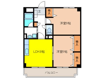 間取図 フェリオカンノンジ　Ⅰ
