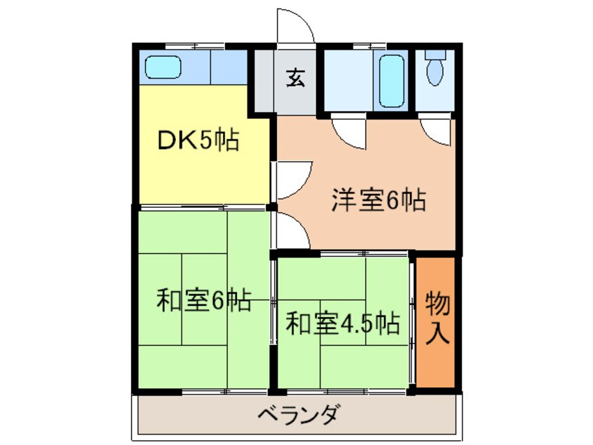 間取図 五才美ハイツ