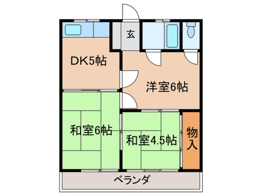 間取図 五才美ハイツ