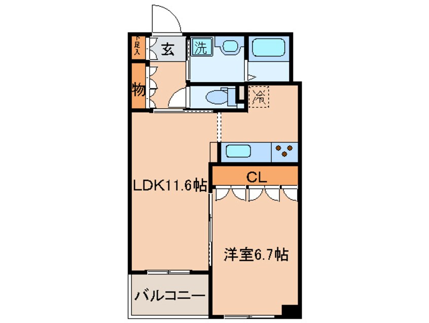 間取図 パークアクシス白壁