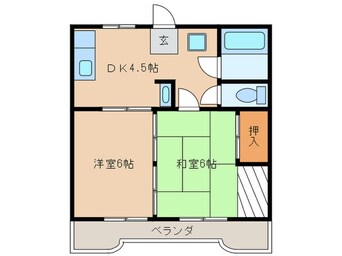 間取図 コ－ポ牧野