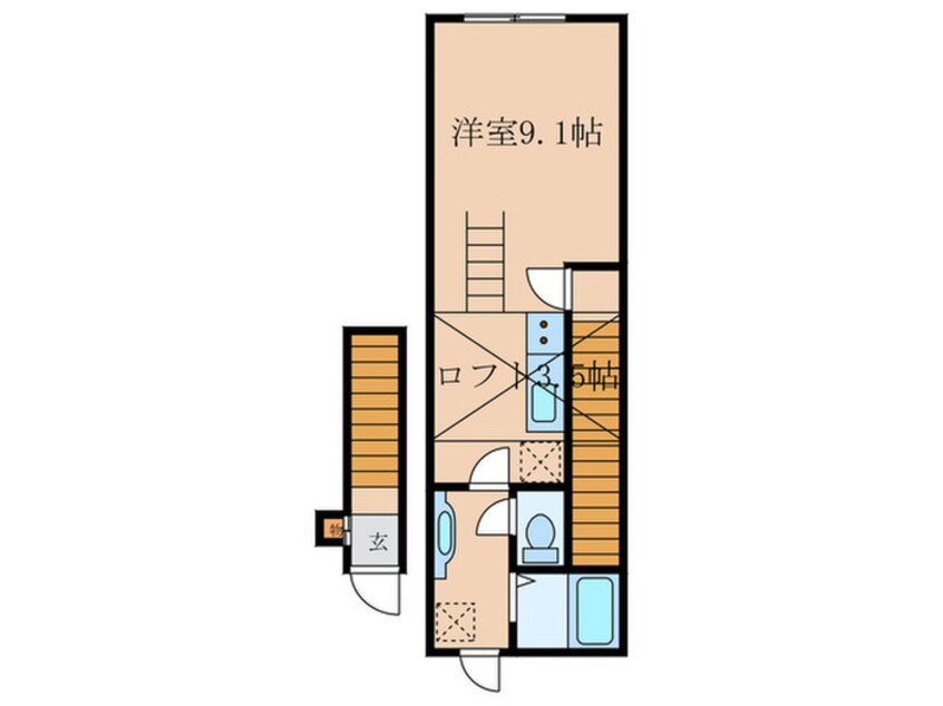 間取図 Weｓｔiｎ