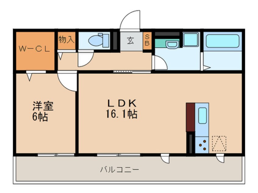 間取図 シャン　ド　フルール