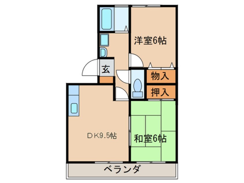 間取図 ハッピ－ウイング富士