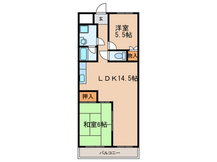 間取図 エステ－トＢＥＬＬ　Ⅰ