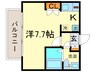 ライブコ－ト丸の内 1Rの間取り