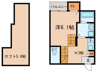 間取図 ハーモニーテラス大宝Ⅱ