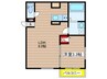 プリシェール笠寺 1LDKの間取り