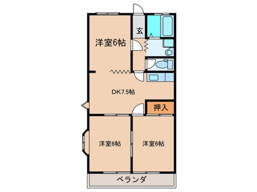 間取図 伴コ－ポラス