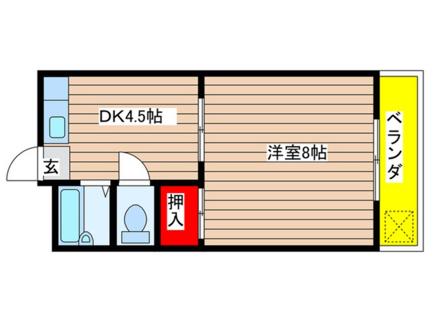 間取図 ドミ－ル藤　１