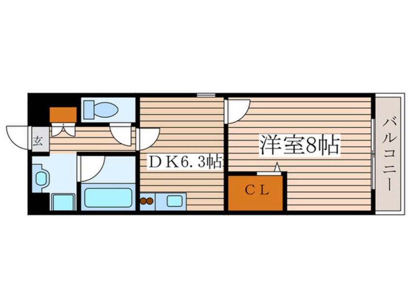 間取図 シェリ－ル　エヴァン