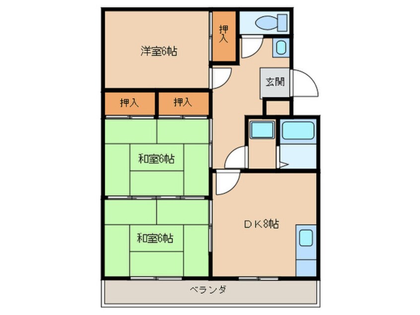 間取図 コ－ポ相生