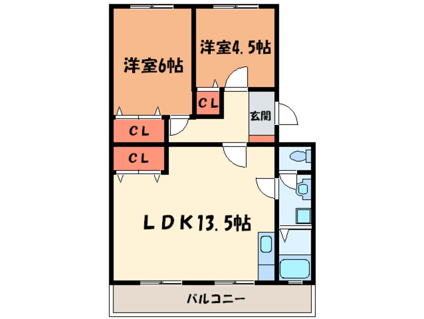 間取図 コーポ三立