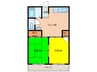 小島マンション 2DKの間取り